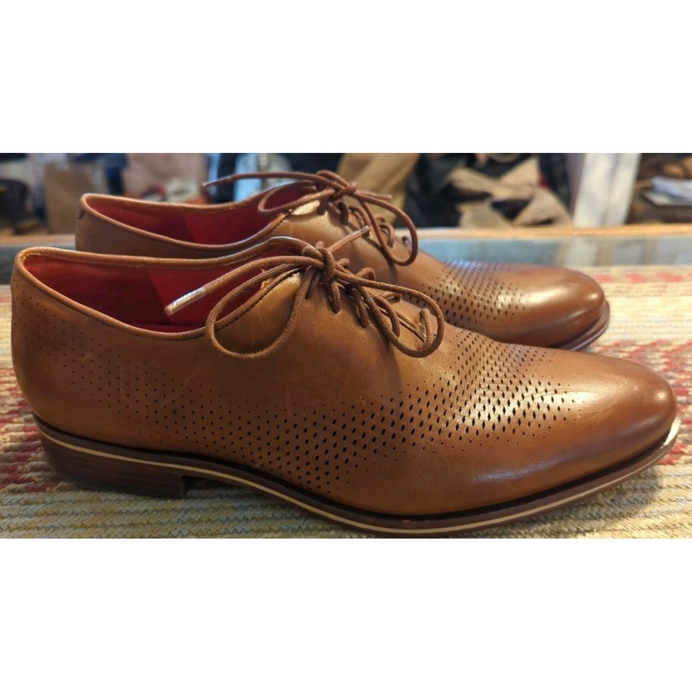 Men's Cole Haan Washington Grand Laser Chesnut Wingtip Oxford - 9 M - C24523 - Picture 7 of 10